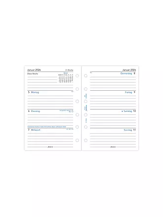 FILOFAX | Recambio de calendario Pocket Semana 2026 Alemán | 